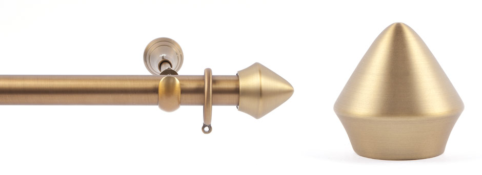 Product Shot - Apollo 291521 Plato Round Finial Antique Brass 2