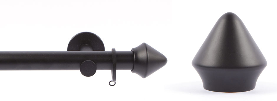 Product Shot - Apollo 291521 Plato Round Finial Black 1