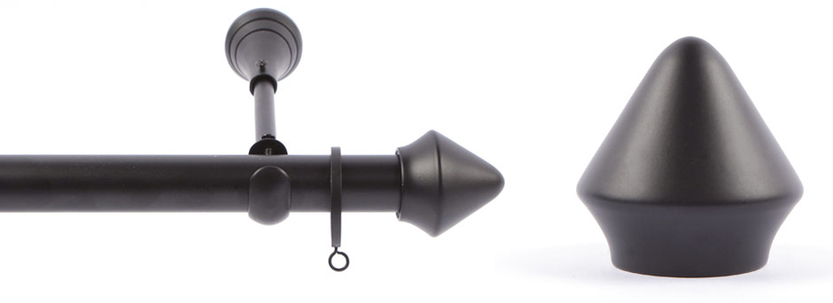 Product Shot - Apollo 291521 Plato Round Finial Black 2