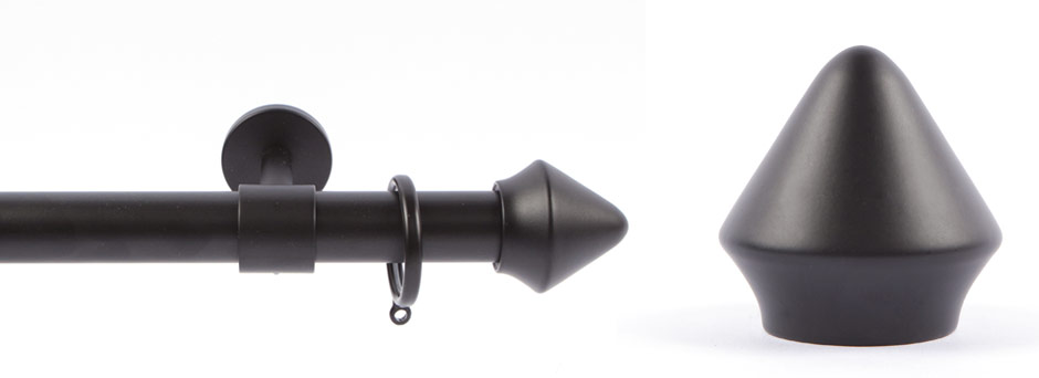 Product Shot - Apollo 291521 Plato Round Finial Black 3