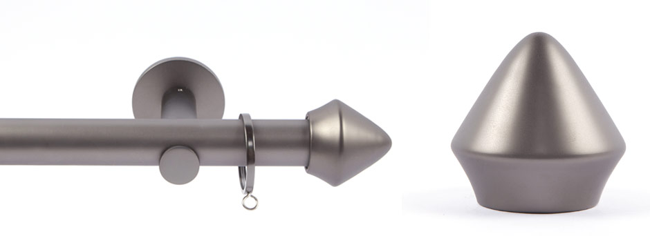 Product Shot - Apollo 291521 Plato Round Finial Gun Metal 1