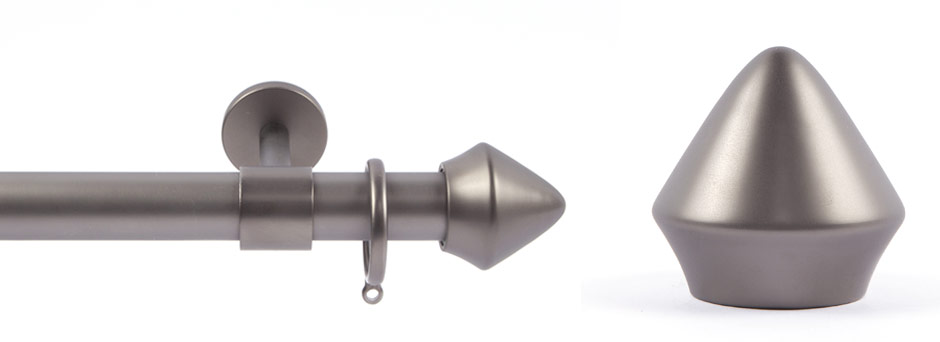 Product Shot - Apollo 291521 Plato Round Finial Gun Metal 3