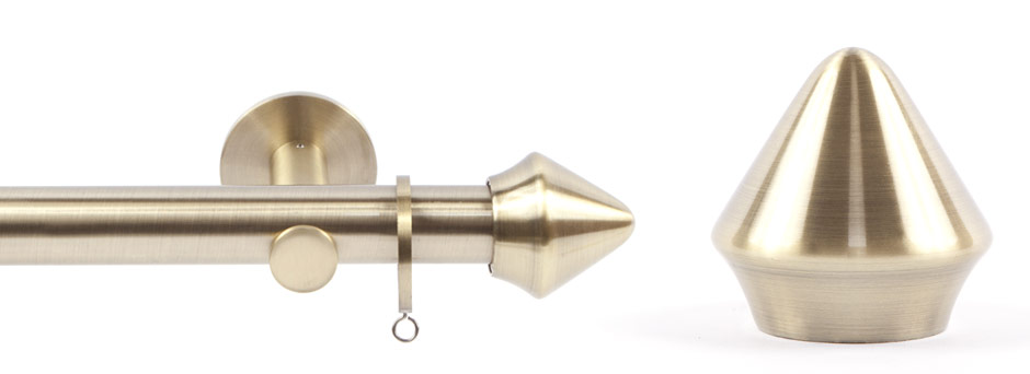 Product Shot - Apollo 291521 Plato Round Finial Satin Brass 1