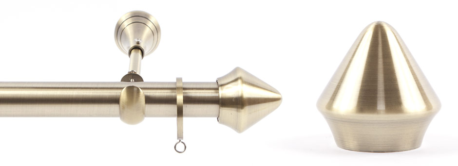 Product Shot - Apollo 291521 Plato Round Finial Satin Brass 1