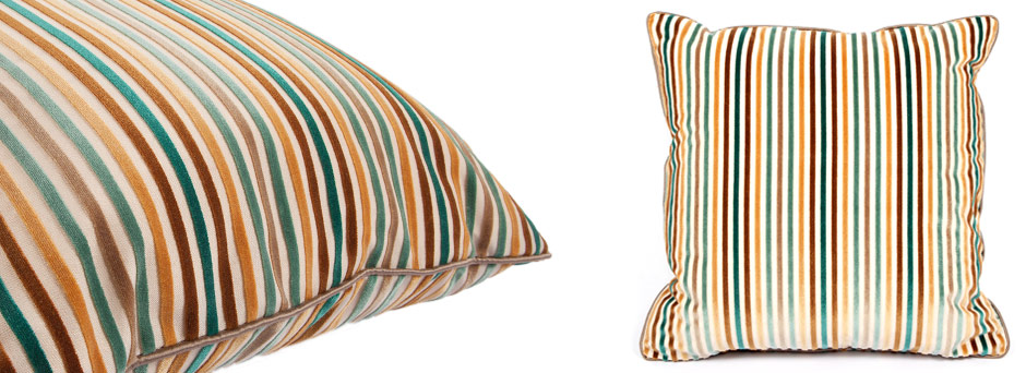 Dashing Pinstripes Throw Pillow