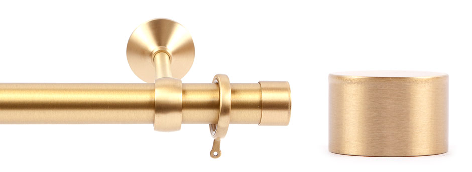 Opera 281001 Endcap Brushed Brass