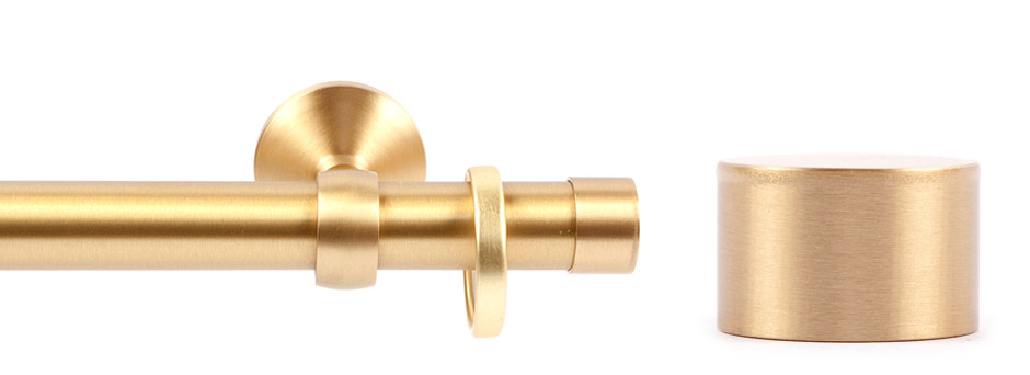 Opera 281001 Endcap Brushed Brass