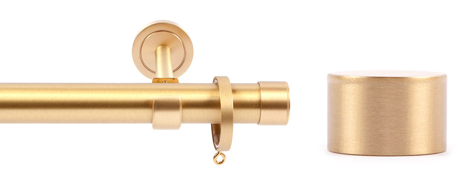 Opera 281001 Endcap Brushed Brass