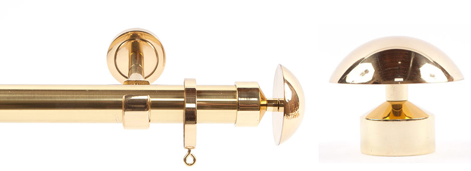 Opera 281613 MacBeth Finial Polished Brass