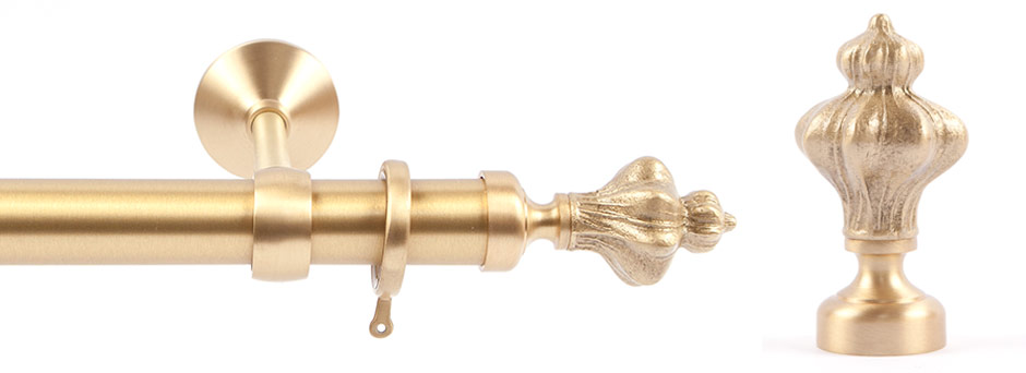 Opera 281614 Nabucco Finial Brushed Brass