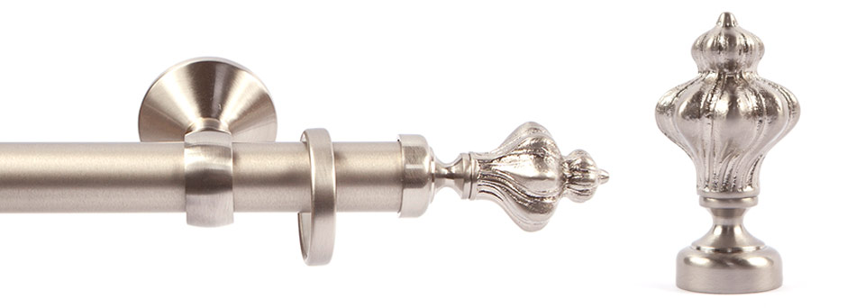 Opera 281614 Nabucco Finial Brushed Nickel