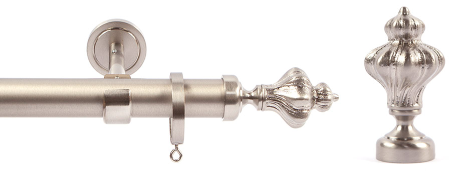 Opera 281614 Nabucco Finial Brushed Nickel