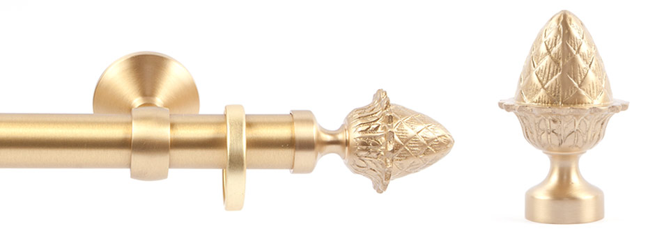 Opera 281615 Othello Finial Brushed Brass