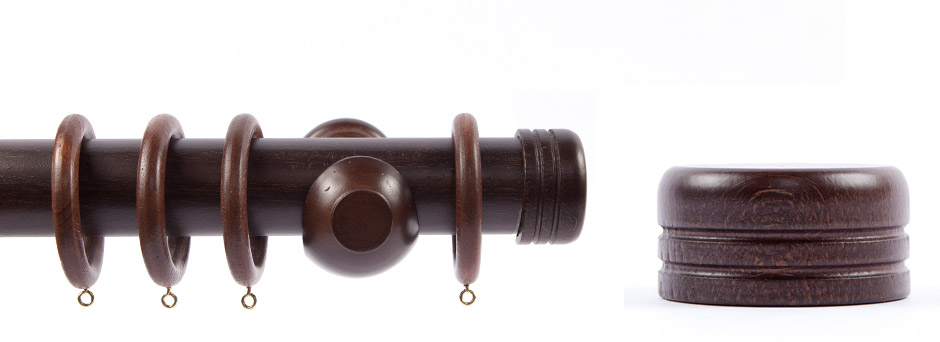 Product Shot - Pinnacle 511100 Endcap Finial Walnut 2