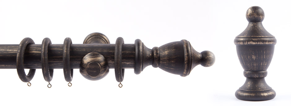 Product Shot - Pinnacle 511270 Yakima Finial Black Gold 1