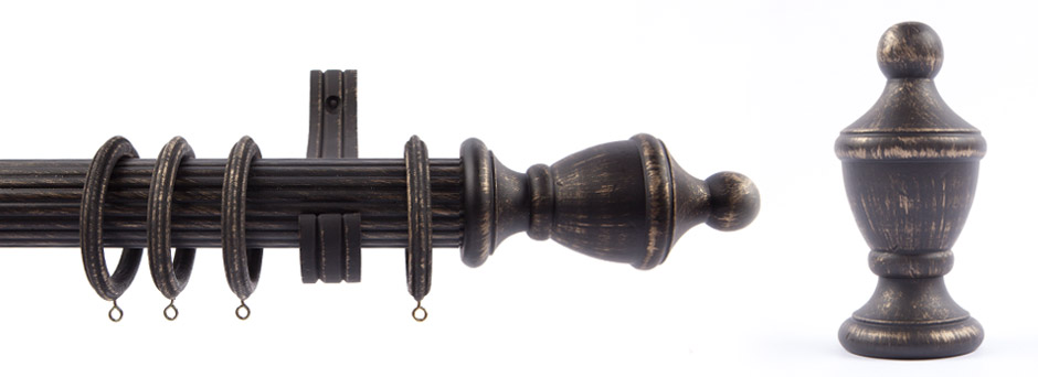 Product Shot - Pinnacle 511270 Yakima Finial Black Gold 2