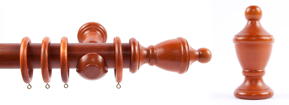 Product Shot - Pinnacle 511270 Yakima Finial Mahogany 2