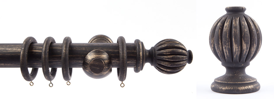 Product Shot - Pinnacle 511310 Andorra Finial Black Gold 1