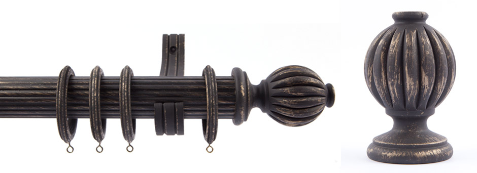 Product Shot - Pinnacle 511310 Andorra Finial Black Gold 2