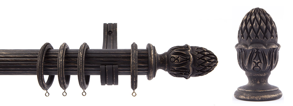 Product Shot - Pinnacle 511340 Ysabena Finial Black Gold 1