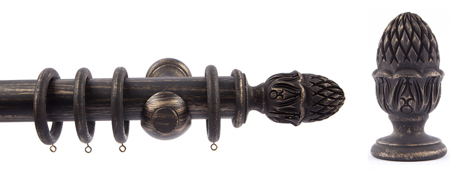 Product Shot - Pinnacle 511340 Ysabena Finial Black Gold 2