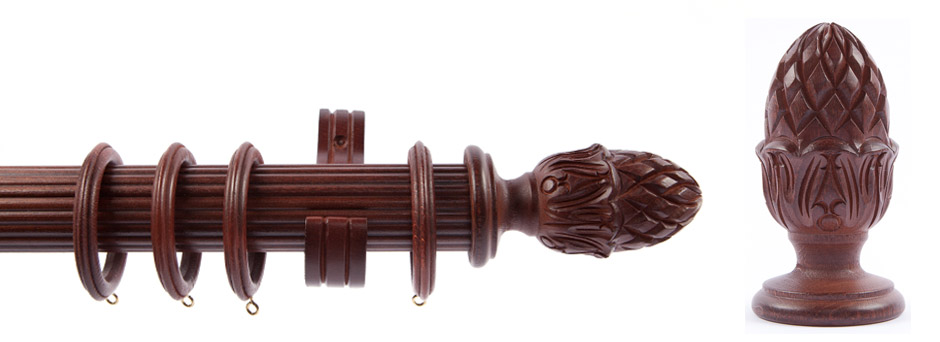 Product Shot - Pinnacle 511340 Ysabena Finial Fruitwood 2