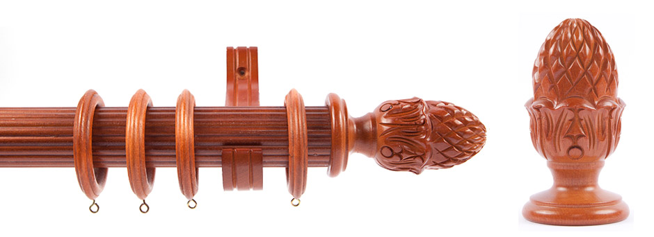 Product Shot - Pinnacle 511340 Ysabena Finial Mahogany 1