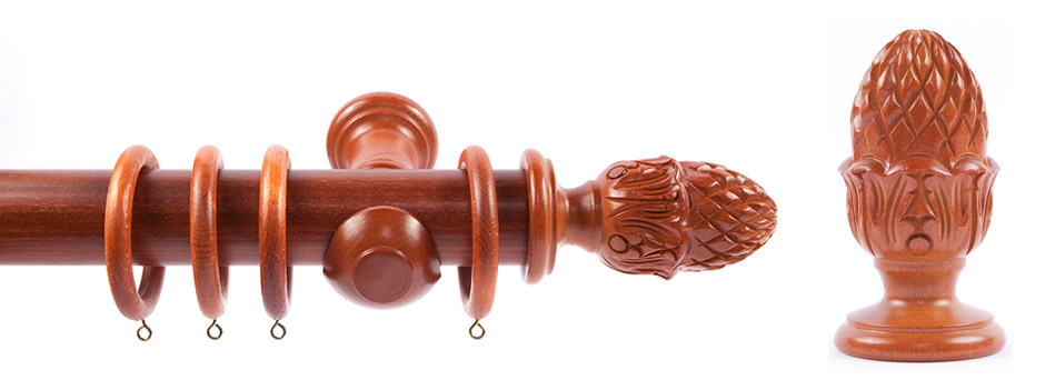 Product Shot - Pinnacle 511340 Ysabena Finial Mahogany 2