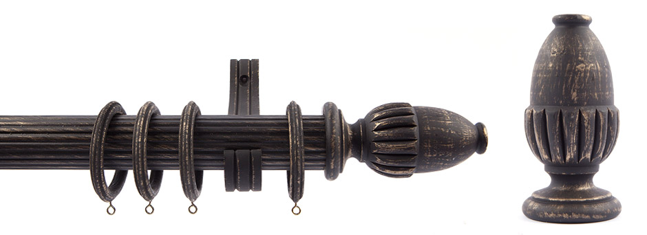 Product Shot - Pinnacle 511350 Saragossa Finial Black Gold 1
