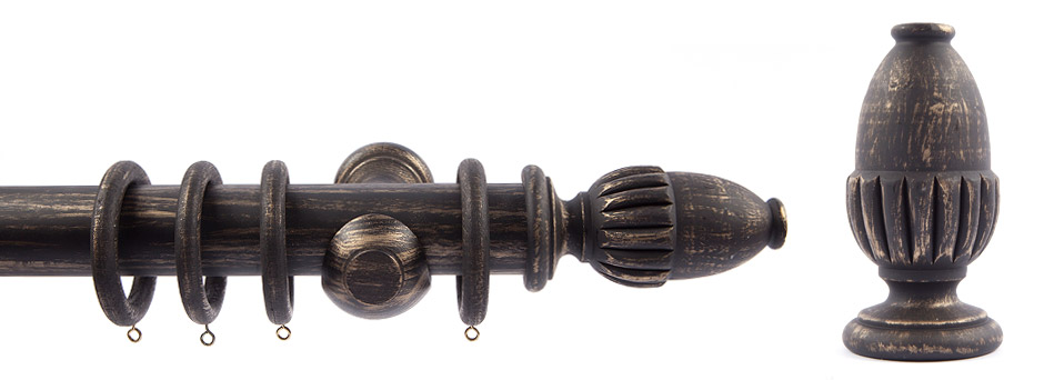 Product Shot - Pinnacle 511350 Saragossa Finial Black Gold 2
