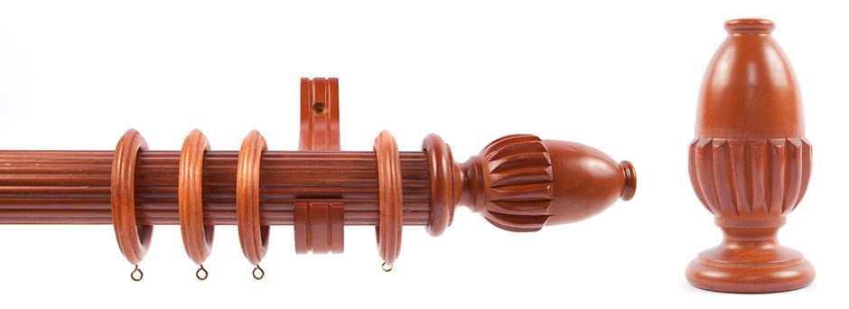 Product Shot - Pinnacle 511350 Saragossa Finial Mahogany 1
