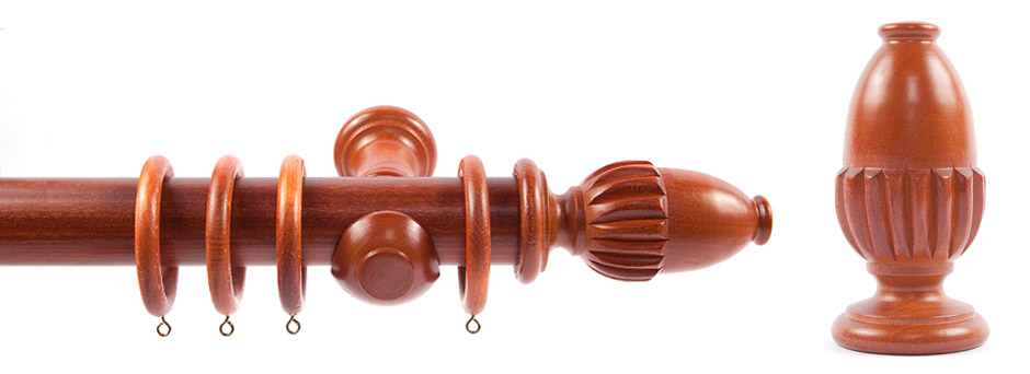 Product Shot - Pinnacle 511350 Saragossa Finial Mahogany 2
