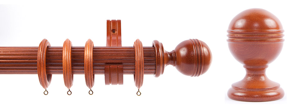 Product Shot - Pinnacle 511370 Pamplona Finial Mahogany 1
