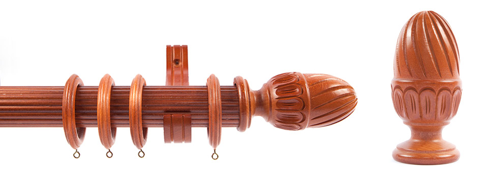 Product Shot - Pinnacle 511470 Navarro Finial Mahogany 1
