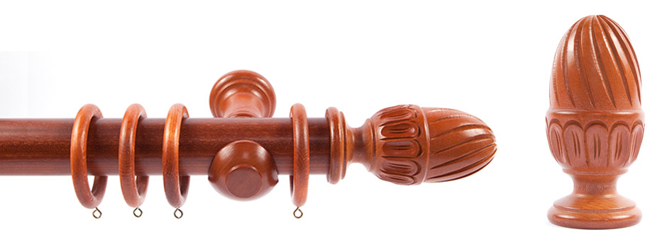 Product Shot - Pinnacle 511470 Navarro Finial Mahogany 2
